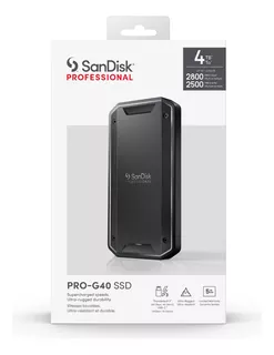 Disco Ssd Externo Sandisk Pro-g40 1tb Thunderbolt 3 2800mb/s