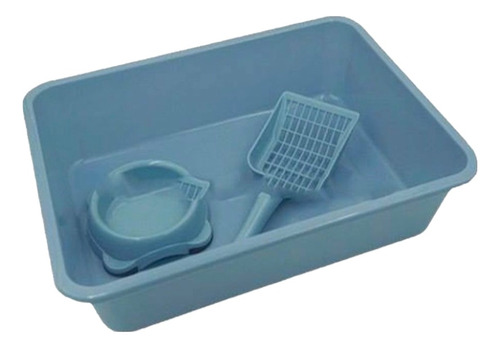 Marben Pets® Kit De Bandeja Sanitaria + Pala + Plato Azul