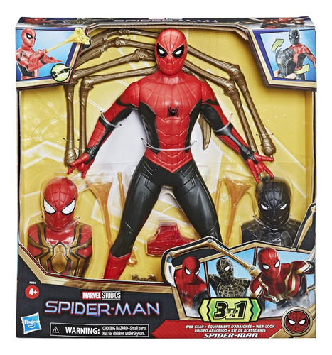 Spider Man 34 Cm 3 En 1  Equipo Arácnido Marvel Studios