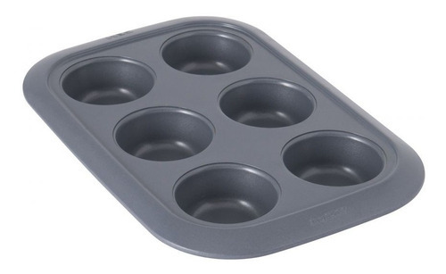 Asadera Molde Para 6 Cupcakes Muffin Gem Berghoff LG Color Gris