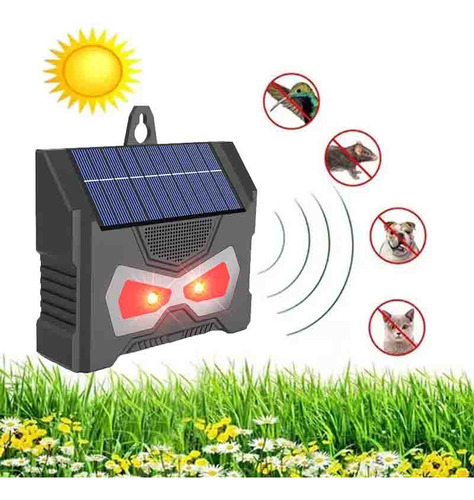 Repelente Solar Ultrasónico Para Animales