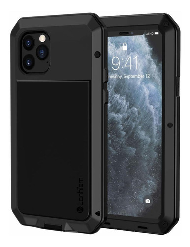 Funda iPhone 11 Pro Max, Carcasa Metalica Resistente A Los G