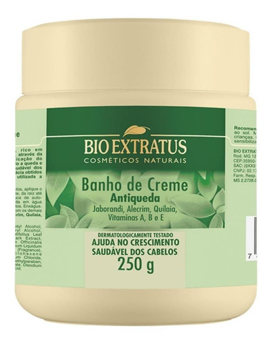 Creme Cabelo Antiqueda Hidratado Jaborandi Bio Extratus 250g