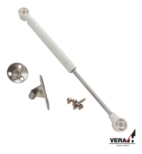 Imagen 10 de 10 de Piston A Gas Para Puertas Elevables Alacena 60n Blanco X20u