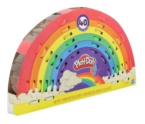 Playdoh Set Ultimate Rainbow 40 Botes (e6016)