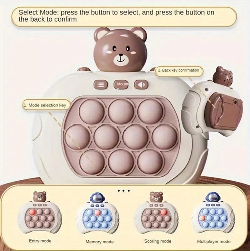 Juguetes Sensoriales Bubble Pop Relief Stress Quick Push Gam