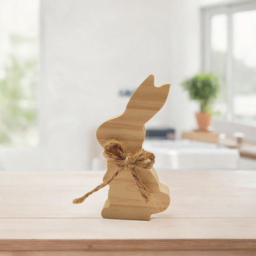Señal De De Madera, Centro De Mesa De Mesa De Conejo Sin