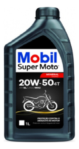 Aceite Motor Mobil Mineral 20w-50 Motos Y Cuatriciclos X 1l