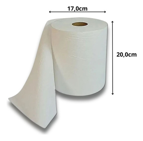 Papel Toalha Rolo Bobina Secar Mãos Banheiro Branco Europel