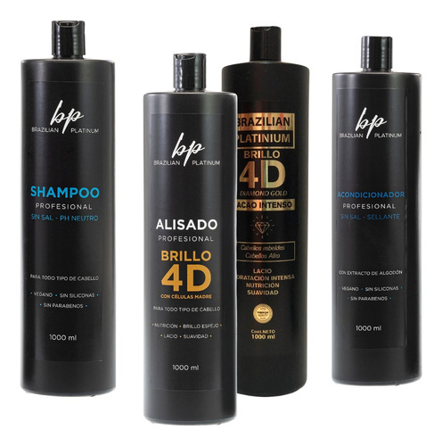 Kit De Alisado Shampoo Acondicionador Profesional Premium