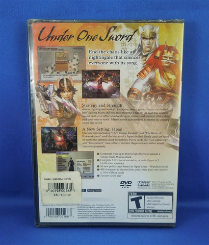 Ps2 Samurai Warriors 2 Empires Play Station 2 Nuevo 100% Ori