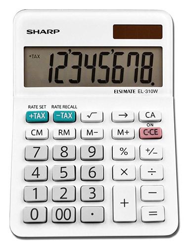 Calculadora El-310wb Sharp, Blanca 3,125