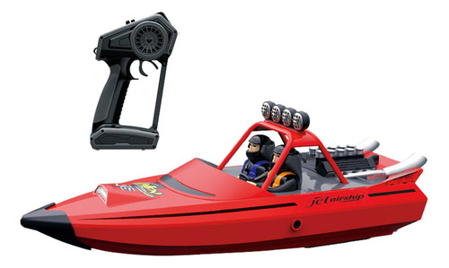 Barco Rc Barco De Carreras Batería Única Roja