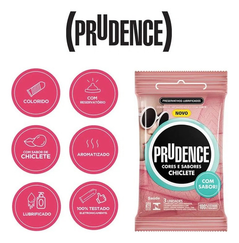 Kit 6 Preservativo Camisinha Churros Doce De Leite Chiclete