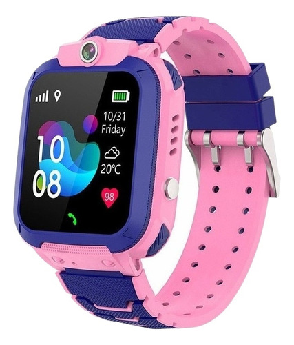 Rosa Smartwatch De C/lbs Locator/llamada Sos Para Niños