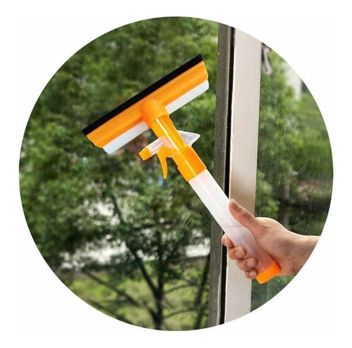 Imagen 1 de 5 de Limpia Vidrios Con Rociador Y Secador 2 En 1 Ventanas