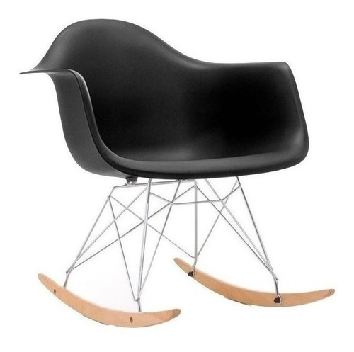 Imagen 4 de 7 de Sillon Silla Vintage Nordico Eames X2 Mecedor Con Posabrazos