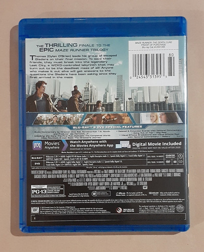 The Maze Runner Trilogy -ed De Colecc Blu-ray + Dvd Original