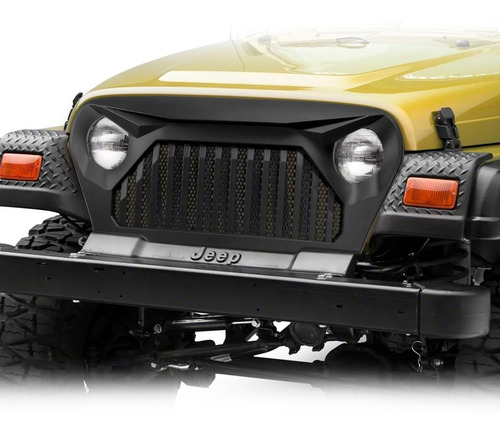 Imagen 4 de 4 de Parrilla Frontal Enojada Jeep Wrangler Tj 1997/2006 Steelpro