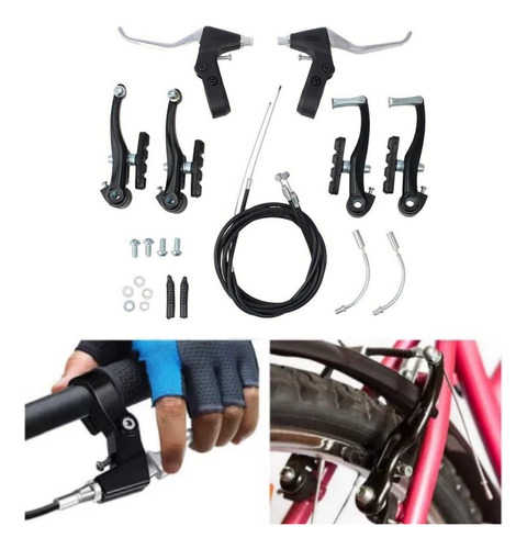 Kit De Juego Completo De Frenos V-break P/bicicleta