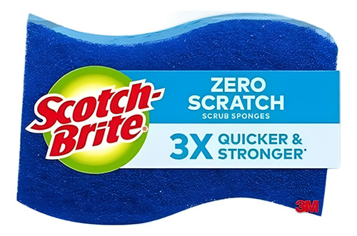Fibra Americana Esponja Scotch Brite Cero Rayas Zero Scratch