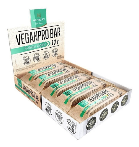 Veganpro Bar Amendoim Crocante (cx C/ 10 Unidades) - Nutrify