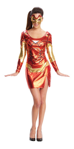 Disfraz De Iron Man Talla Medium Para Mujer, Halloween