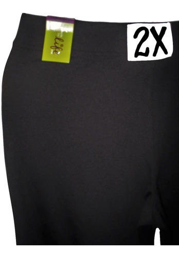 Pants Capri Deportivo Negro Talla 2x (38/40) Made For Life