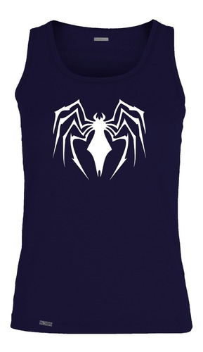Camiseta Esqueleto Venom Spiderman Logo Hombre Sbo