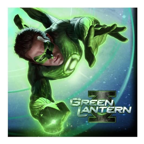 Sello Green Lantern Servilletas Grandes (16ct).