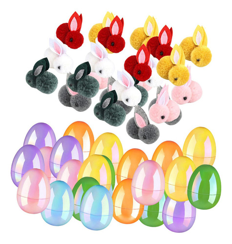 - Huevos De Pascua Coloridos Con Juguetes De Peluche 24