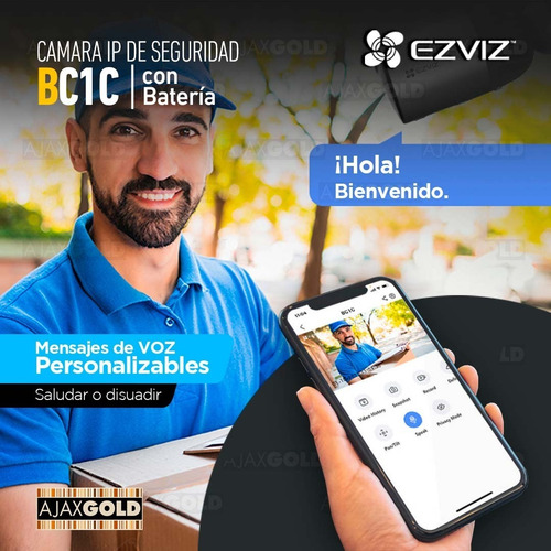 Imagen 9 de 10 de Camara Ip 2 Mp Bateria Alarma Wifi Exterior 1080p Nocturna