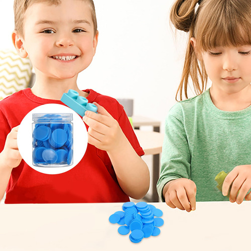 Contadores De Aprendizaje 100 Pcs Fichas De Bingo Plástico