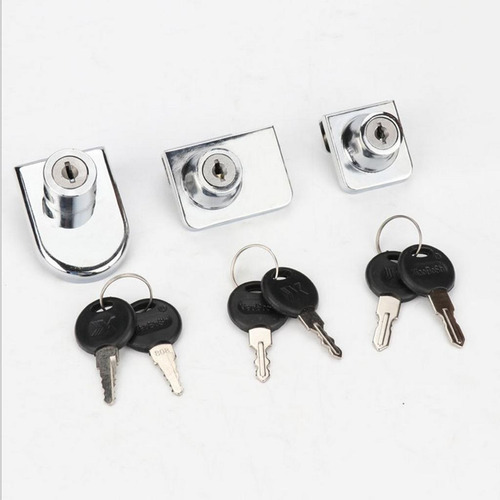 3 Cerradura Para Vitrina De Vidrio De Alta Calidad: 3 Piezas