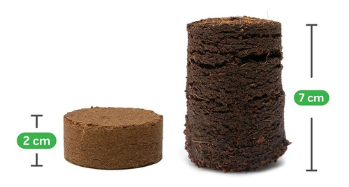 Pellets Xl De Fibra De Coco Burpee Sustratos 12 Piezas