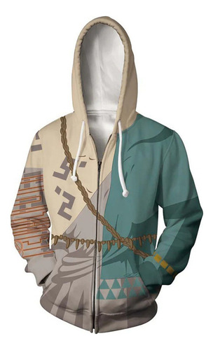 Novo Moletom Com Zíper Para Cosplay The Legend Of Zelda