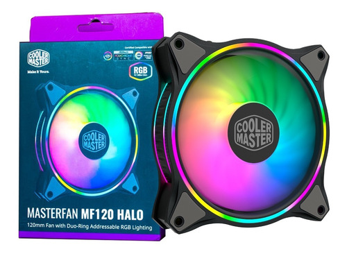 Imagem 1 de 10 de Fan Cooler Master Masterfan Mf120 Halo 120mm