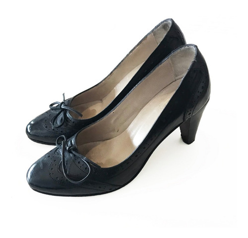 Lote Zapatos Cuero Varios Modelos Cerrados Invierno N. 37