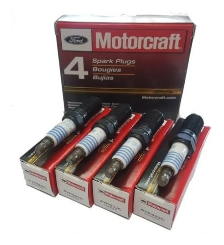 Imagen 1 de 6 de Bujía Motorcraft Ecosport Ka Fiesta One Focus 1.6 Ayfs22c Ro