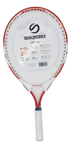 Raqueta Tenis Con Funda Sixzero Junior 1 Niños 6-8 Años