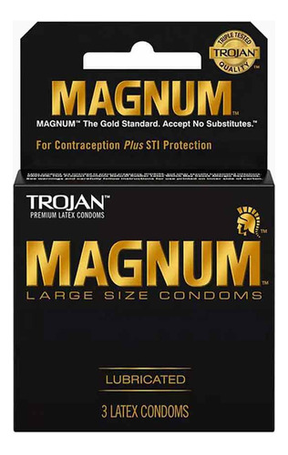 Preservativos Lubricados Magnum 3u Trojan