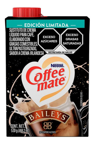 Sustituto De Crema Líquido Para Café Coffee Mate Baileys 530 G