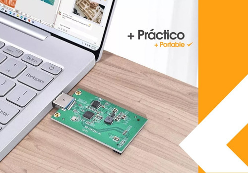 Imagen 2 de 10 de Adaptador Msata A Usb 3.0 Ssd Mini Pci-e Crea Tu Ssd Externo