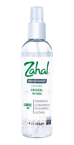 Zahal Desodorante Corporal Liquido 240ml 