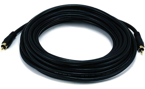 Cable Coaxial Monoprice - 25 Pies - Negro | Rca Rg-59u 75ohm