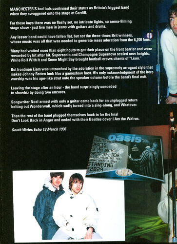 Oasis 2lp Show Inedito Cardiff 96 Gatefold Sound Europa New