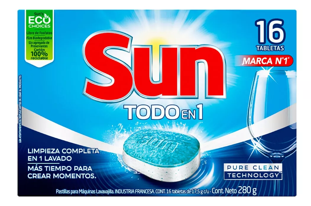 Tercera imagen para búsqueda de pastillas para lavavajillas sun