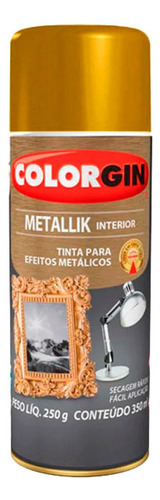 Spray Colorgin Metalica Ouro-52