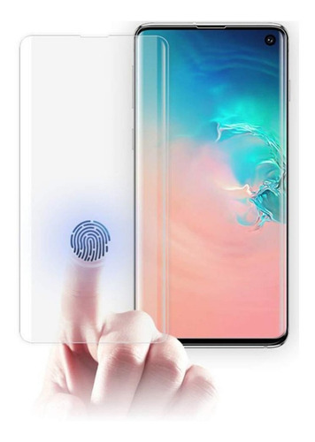 Imagen 2 de 7 de Samsung S10 Protector De Pantalla Curvo Uv 5d