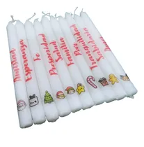 Comprar Velas Personalizadas De Navidad X 10, Velitas Navideñas